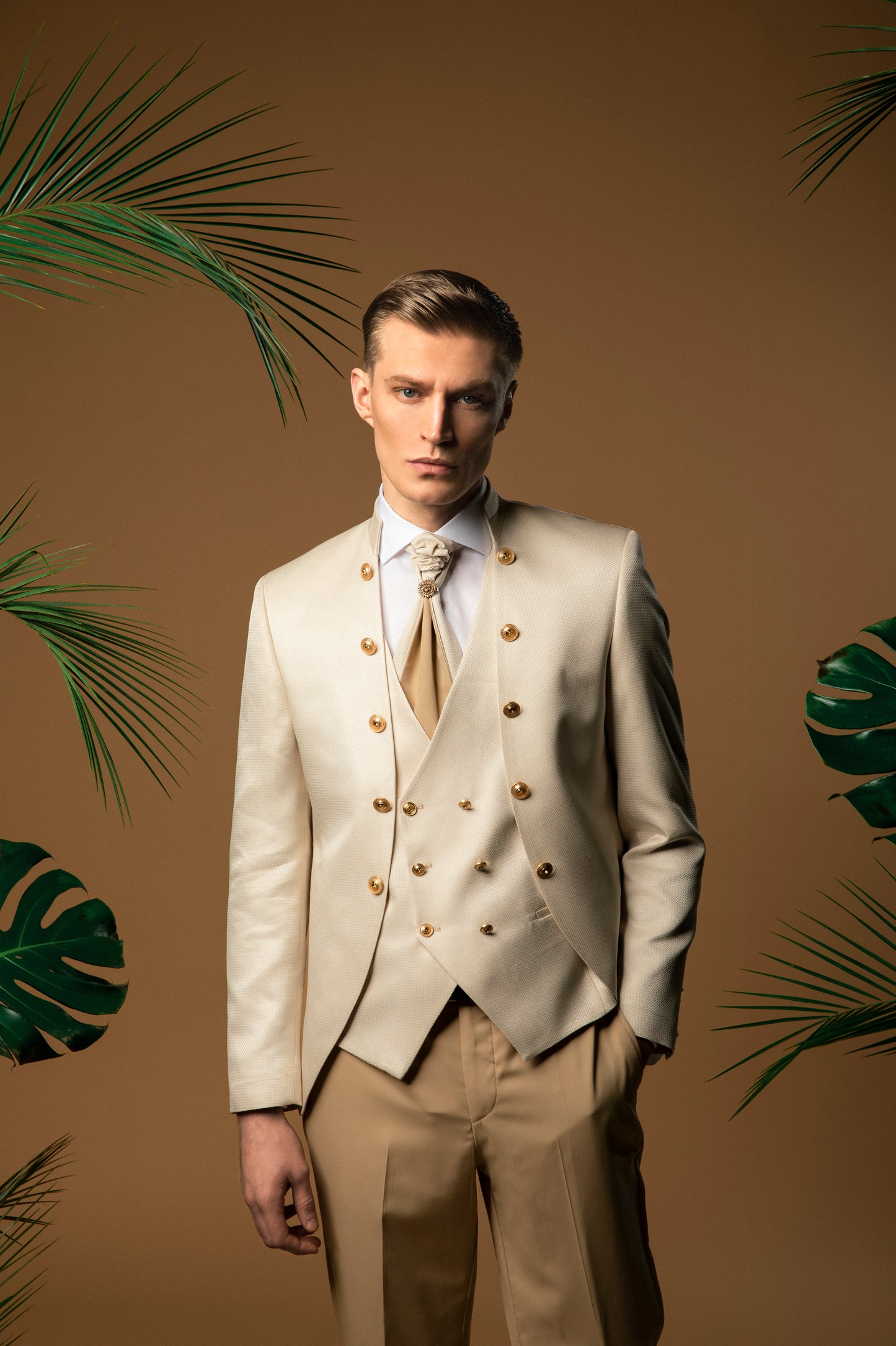 Dapper Sandstone Ensemble - Minna Fashion