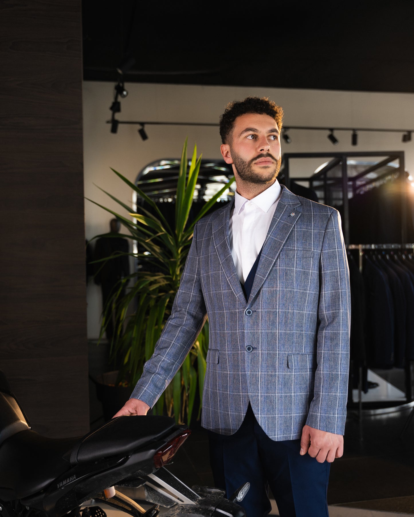 Charcoal checkmate suit