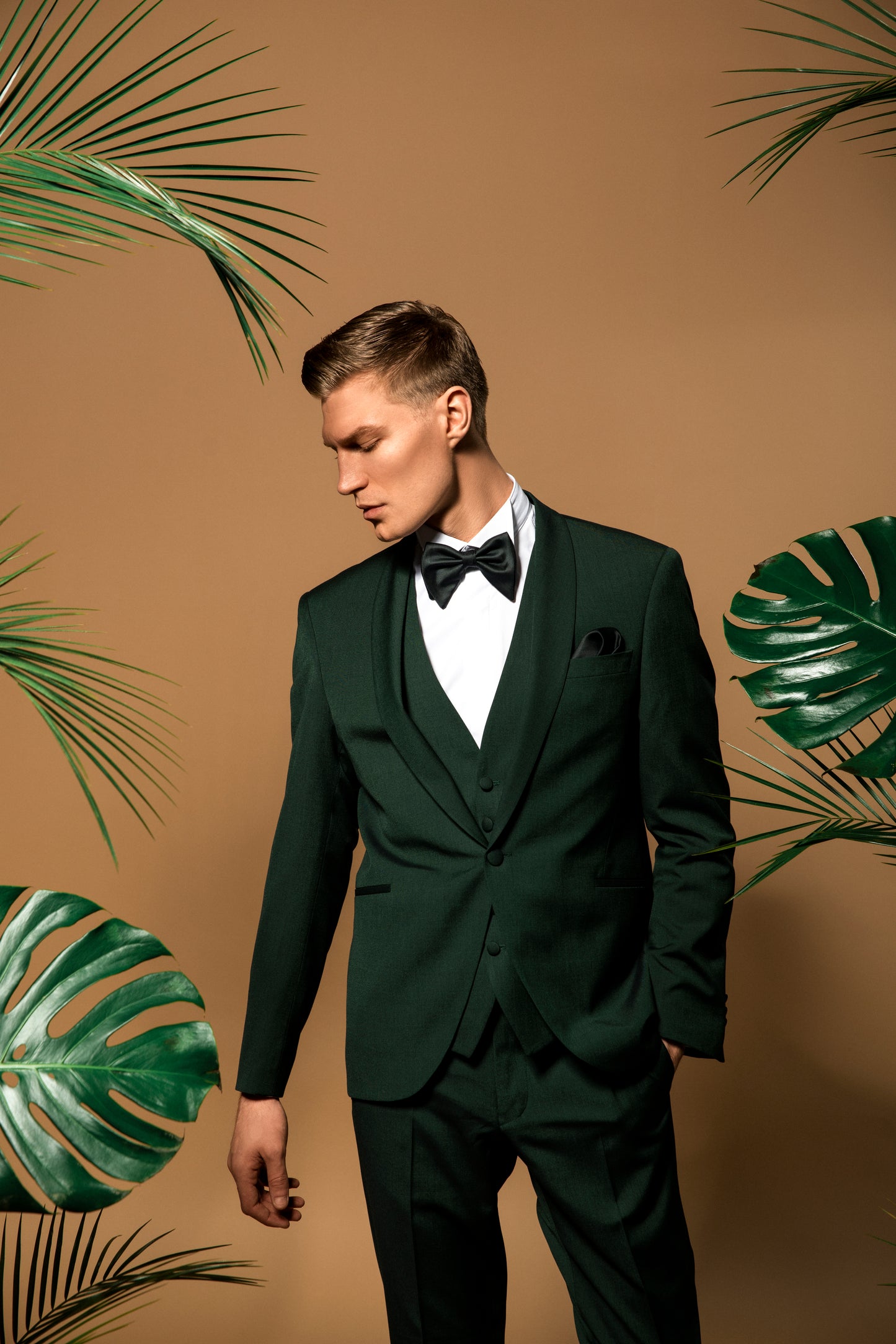 Elegant Pine Shadow Suit - Minna Fashion