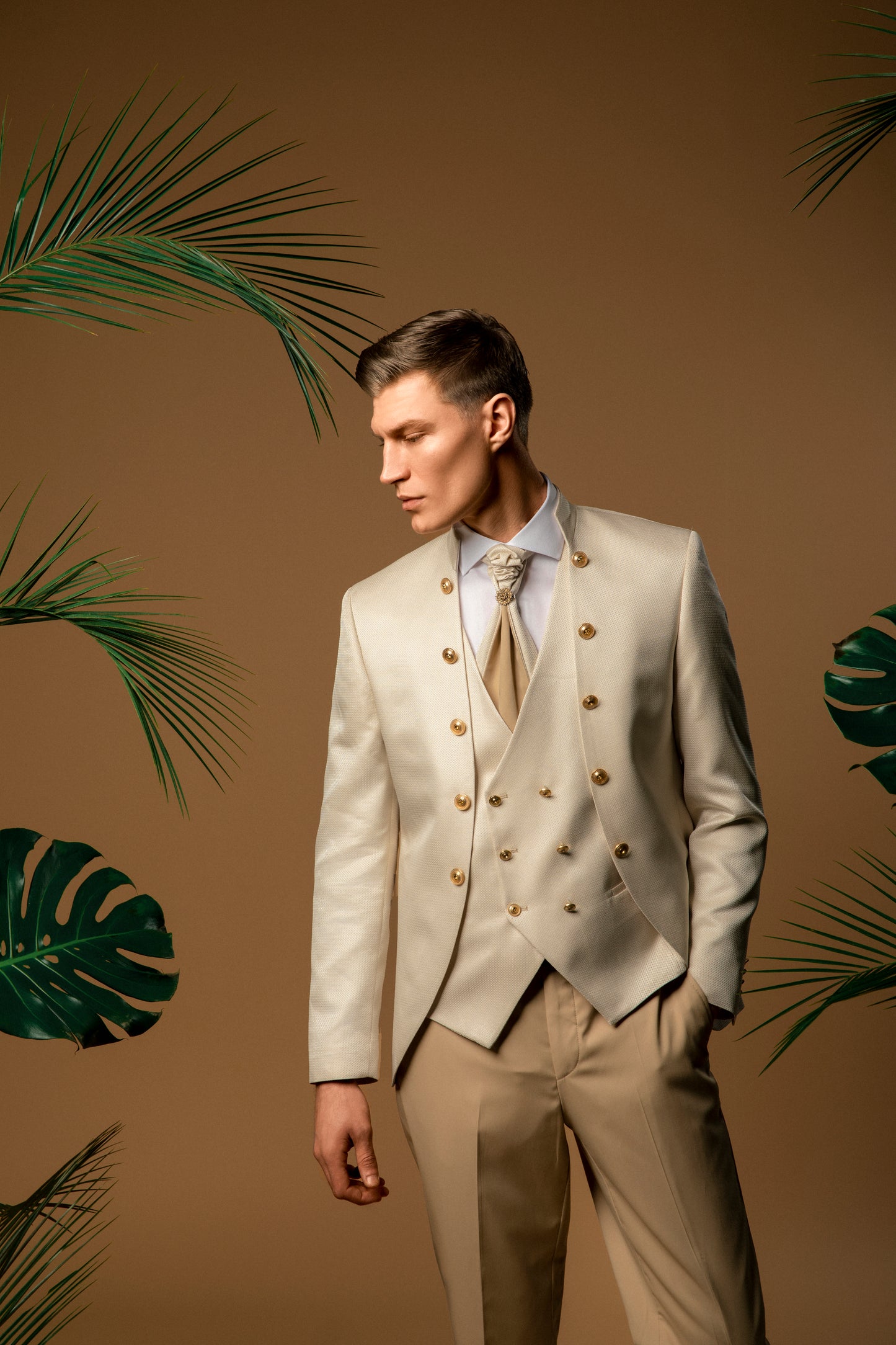 Dapper Sandstone Ensemble - Minna Fashion