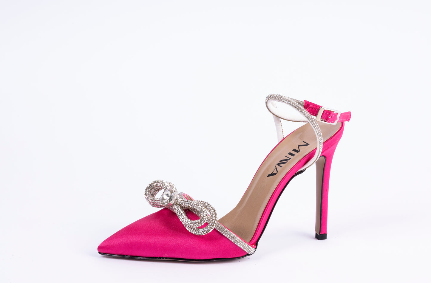 Shimmering Bow Stiletto Heels