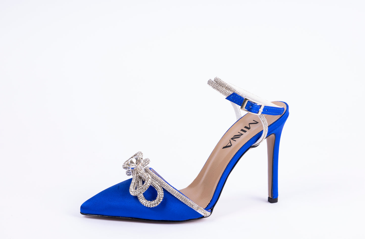 Shimmering Bow Stiletto Heels