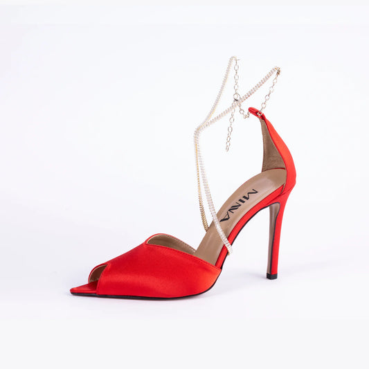 Peep Toe Slingback Heels