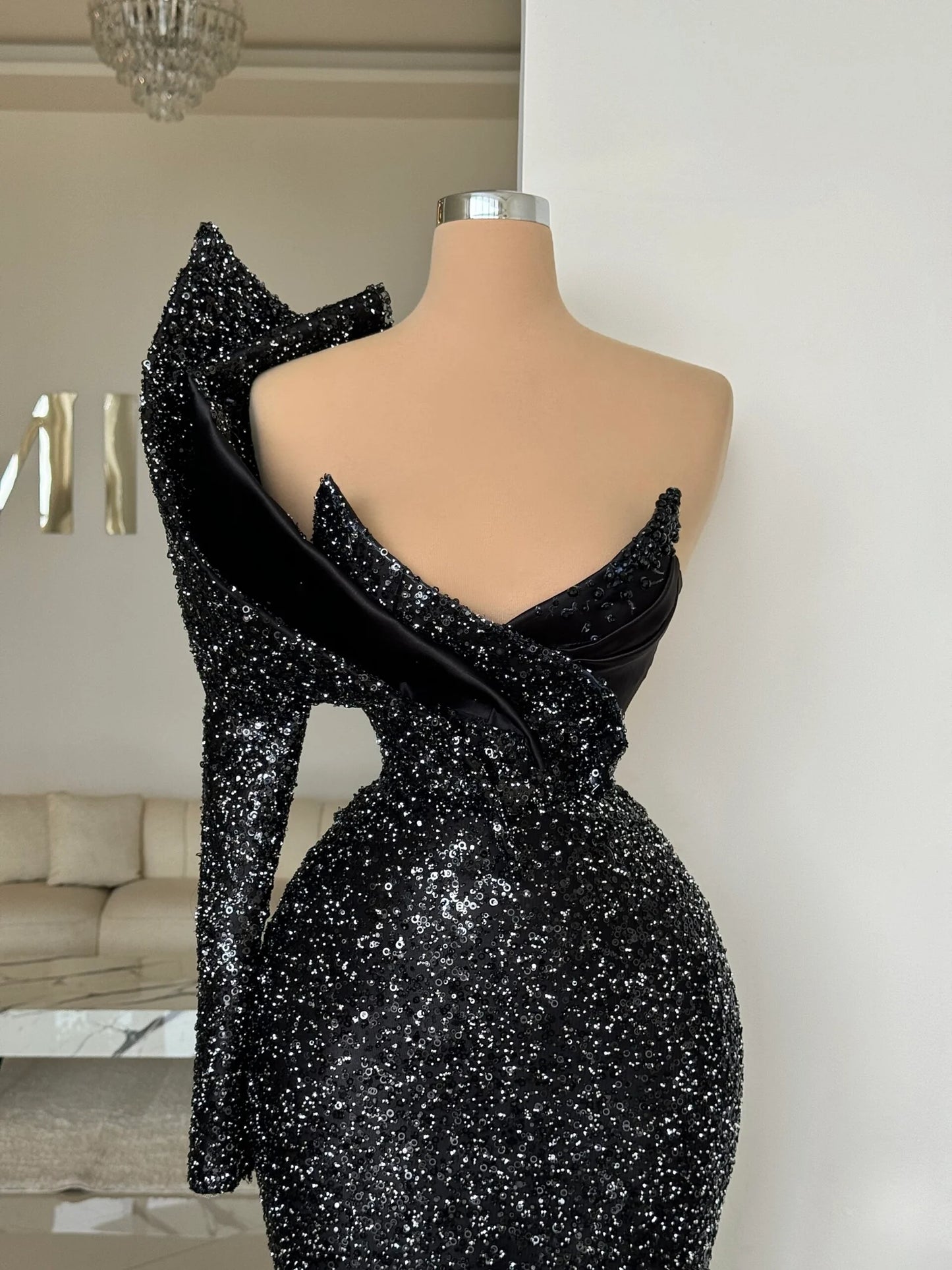 Zariah Long Black Dress