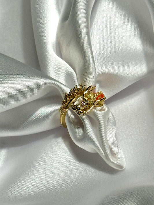 Orange Dragon Ring