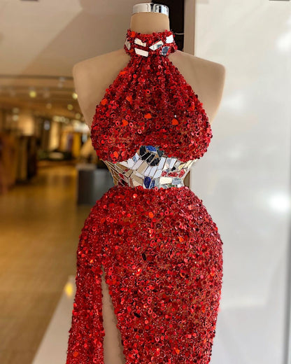 Red Mirror Dress - Minna Fashion