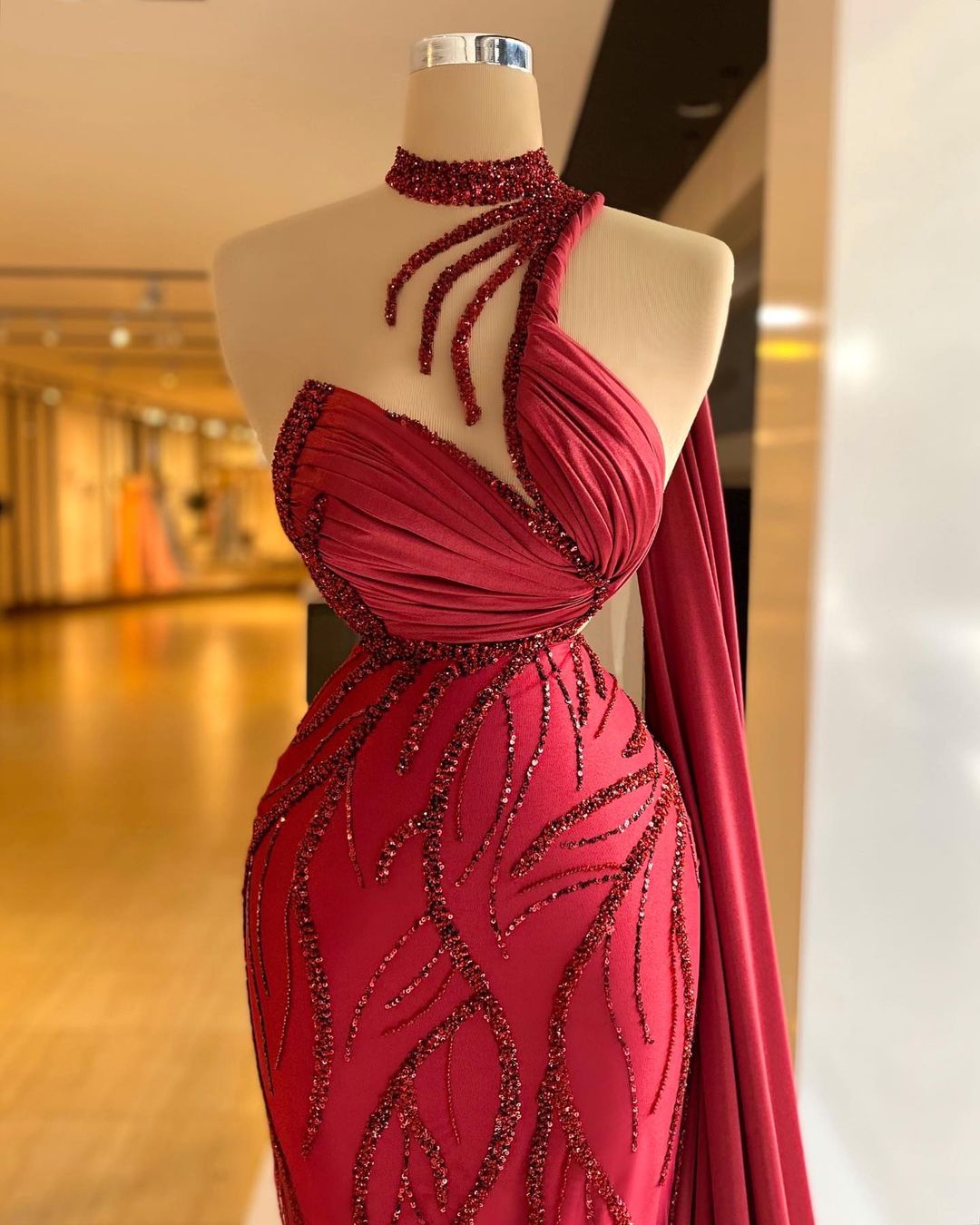 Red Gown - Minna Fashion
