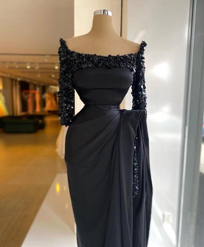 Black Detailed Dress - Minna Fashion