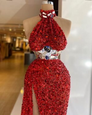 Red Mirror Dress - Minna Fashion