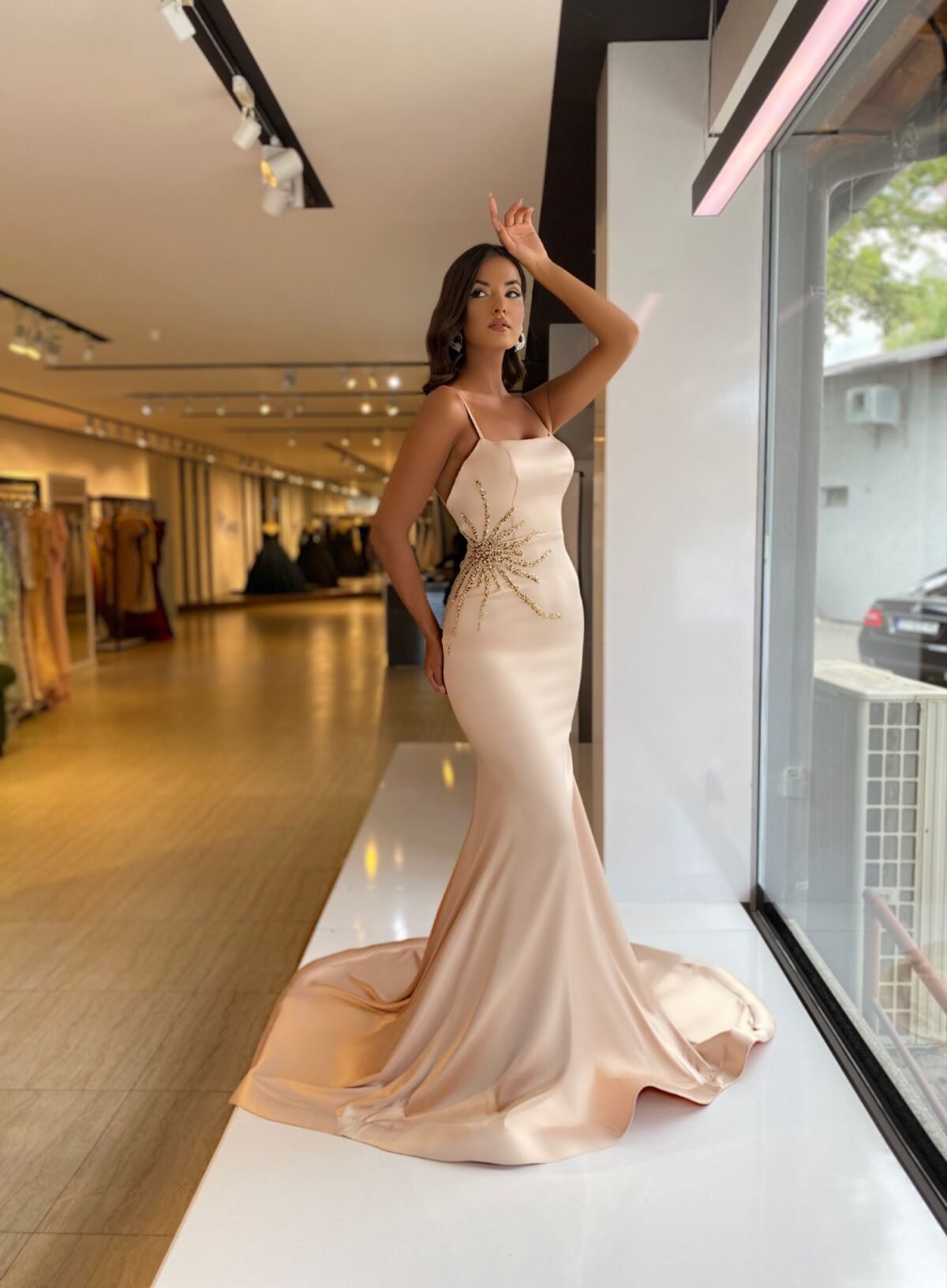 Nude Evening Dress - Minna Fashion