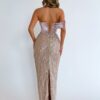 Tabby Nude Velvet Dress - Minna Fashion