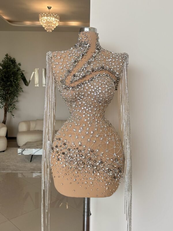 LUNA scaled haute couture dress