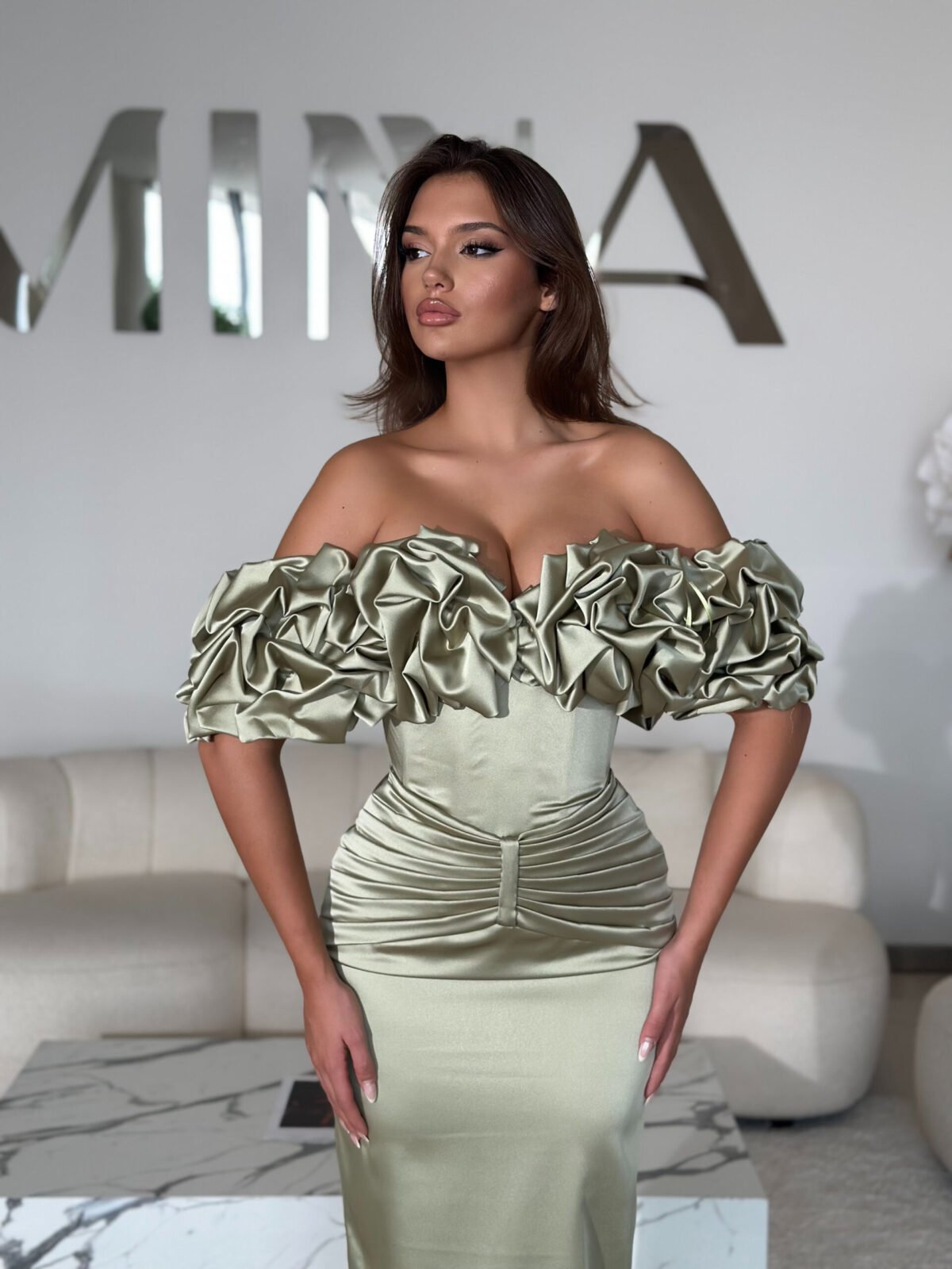 ambriosa olive 1 scaled haute couture dress