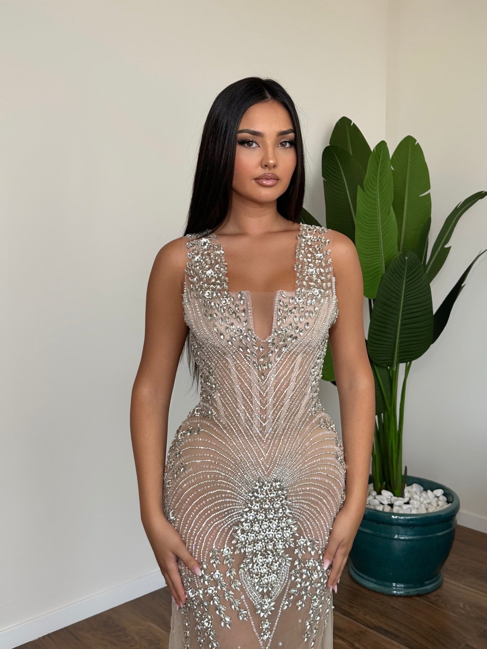 niyah silver 2 scaled haute couture dress