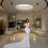 Mermaid white bridal dress